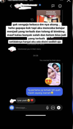 Nathalie Holscher tak sengaja baca isi DM Sule