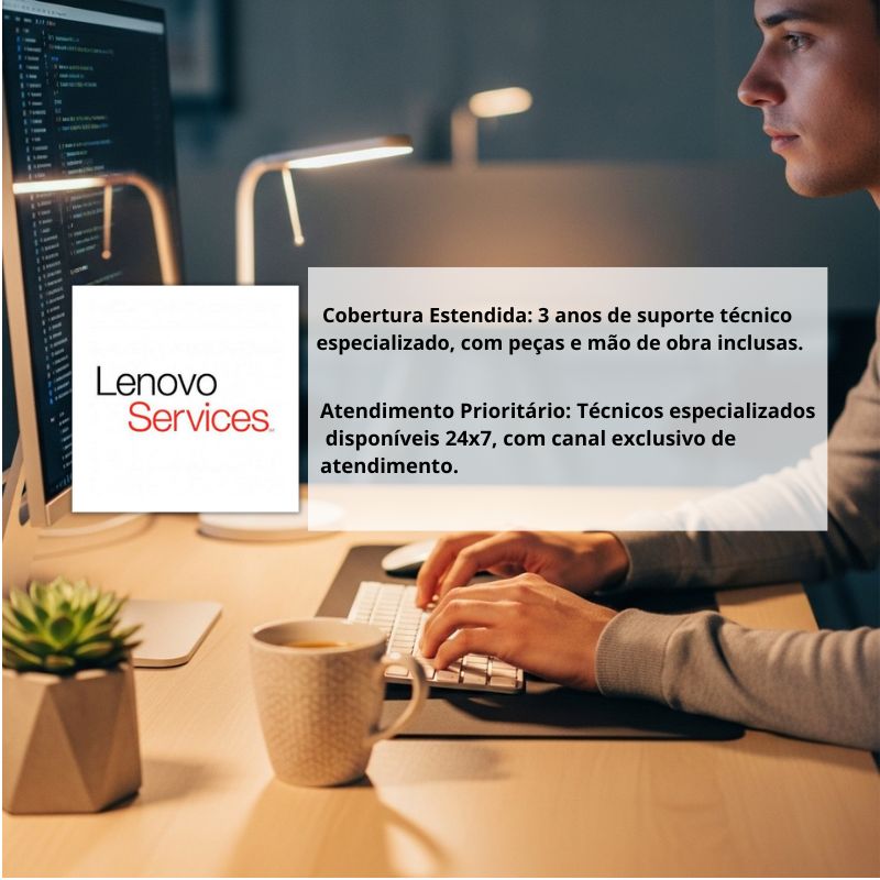 Técnico de elite da Lenovo oferecendo suporte 24x7