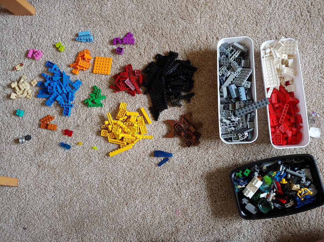 11. GF stepped in and started sorting by color. This was extremely helpful.