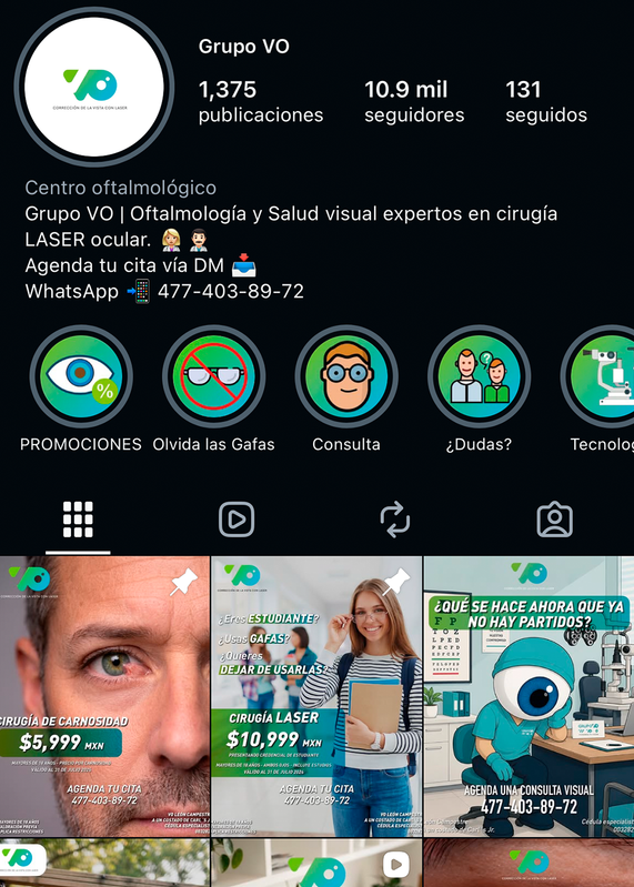 Instagram Grupo VO