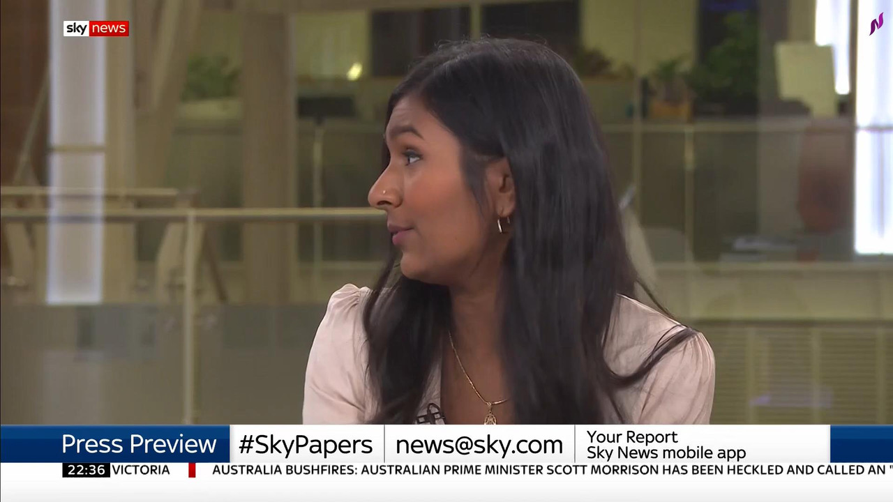02 January - 22.00.00 - Sky News At Ten. Anna Botting with the m