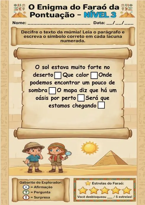 Enigma do Faraó da Pontuação - Página 3