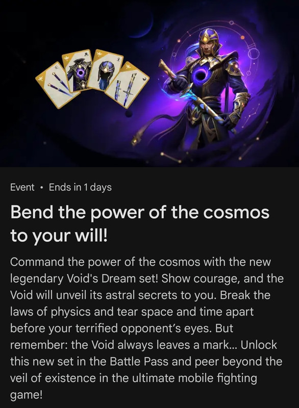 Void dream set playstore