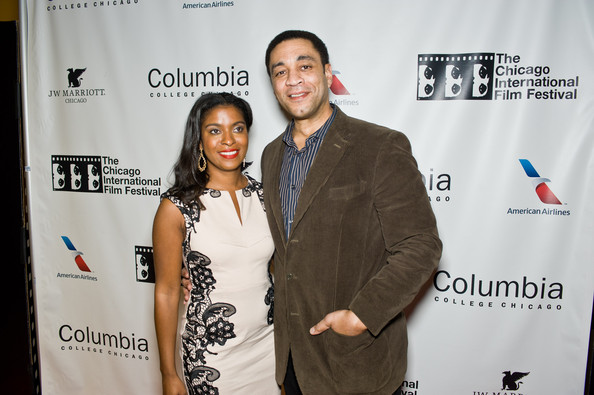    Harry Lennix con hermoso, Esposa Djena Nichole Graves 