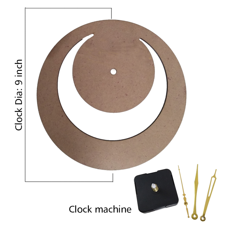 Dot Mandala on Moon Clock DIY Kit