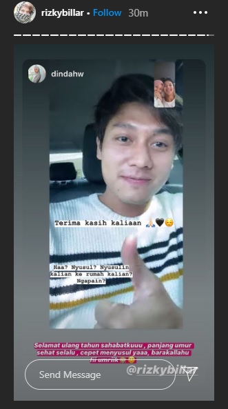 Rizky Billar ulang tahun