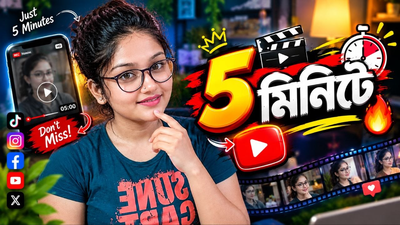 আজকের এই বিশেষ ভিডিওটি মাত্র ৫ মিনিটের হলেও এর মধ্যে রয়েছে