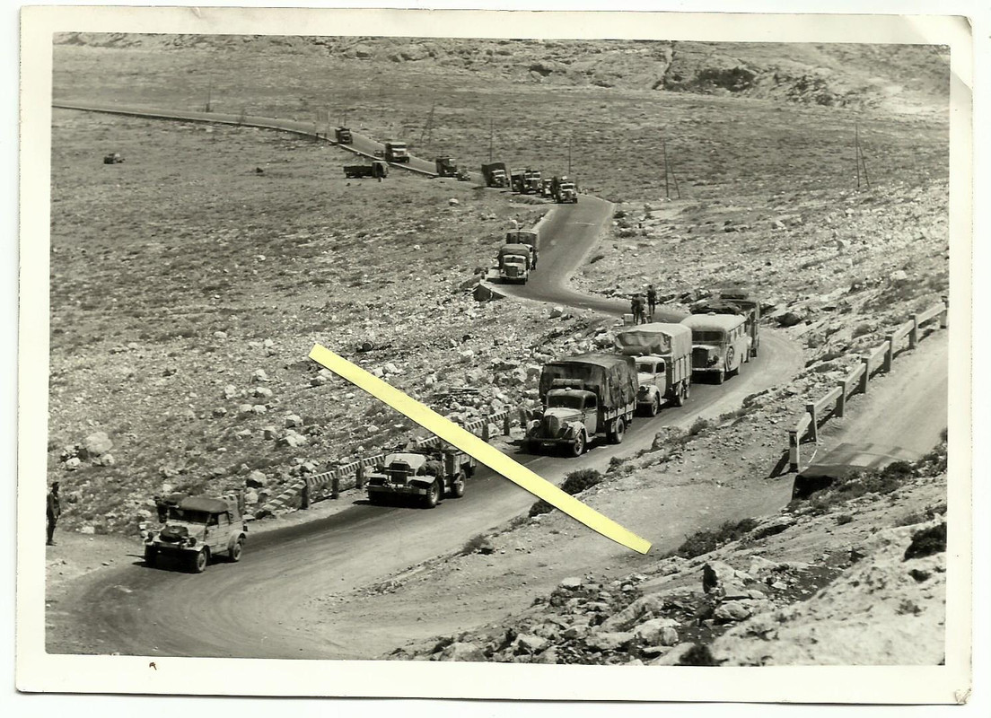 DAK Afrika 2WK - Darna Lybien - KFZ Kolonne m.VW