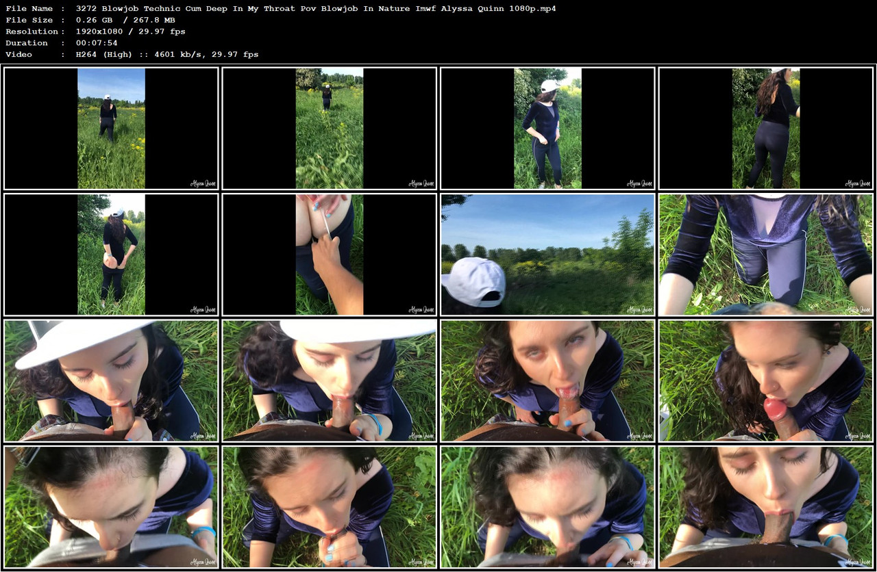 3272 Blowjob Technic Cum Deep In My Throat Pov Blowjob In Nature Imwf Alyssa Quinn 1080p mp4