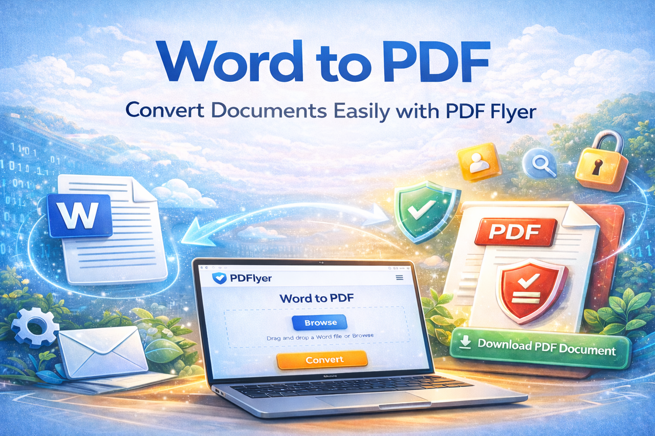 Word to PDF – Convert Documents Easily with PDF Flyer