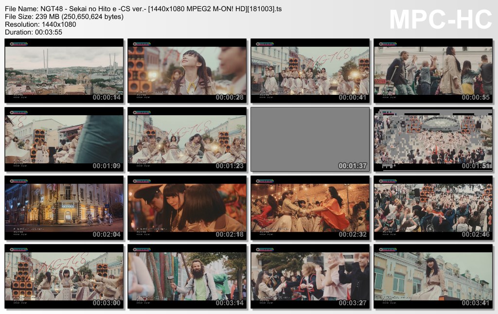 NGT48 - Sekai no Hito e -CS ver.- [1440x1080 MPEG2 M-ON! HD][181