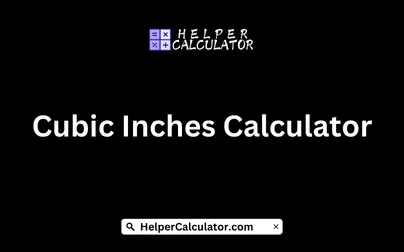 Cubic Inches Calculator