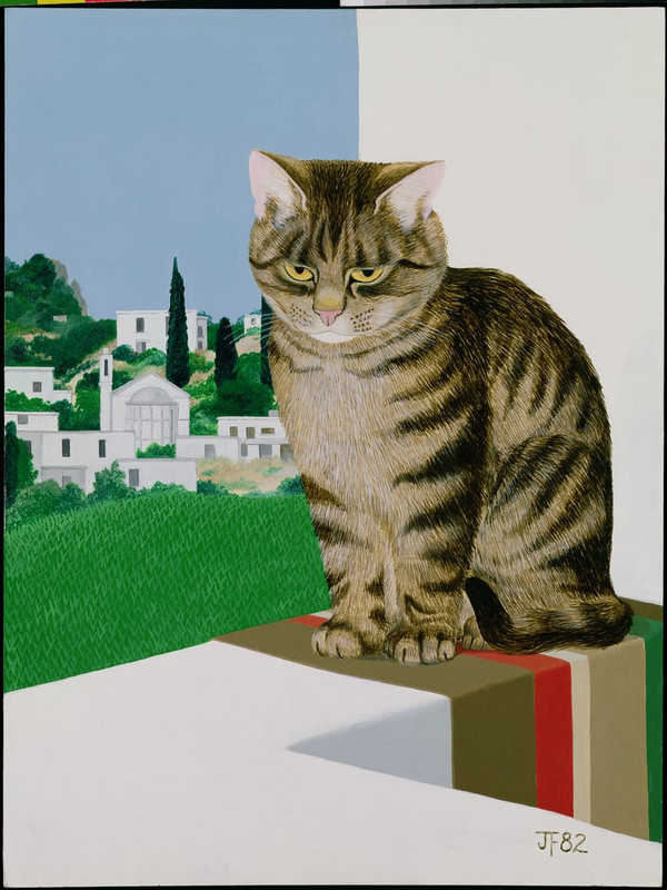 Joan-Freestone-Tabby-cat-in-the-window-Meister-Drucke-546807