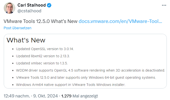 VMware Tools 12.5.0