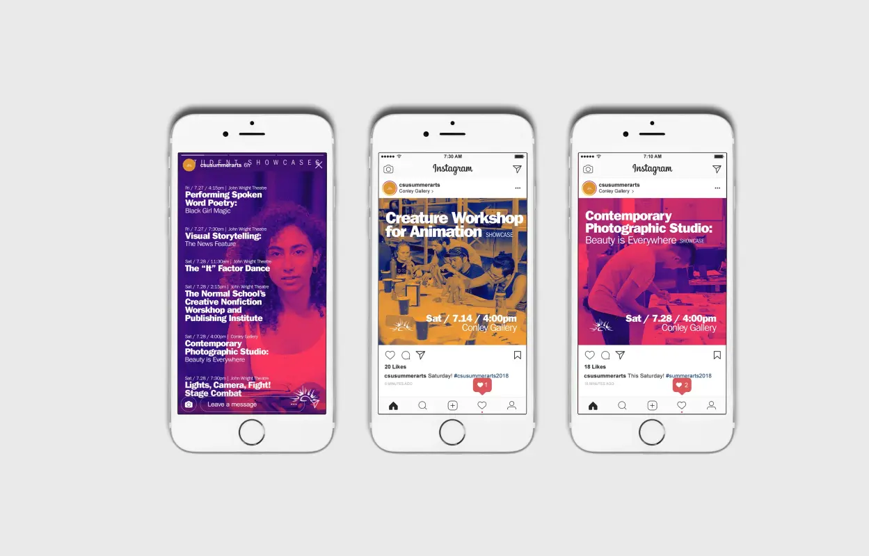 CSU Summer Arts signage