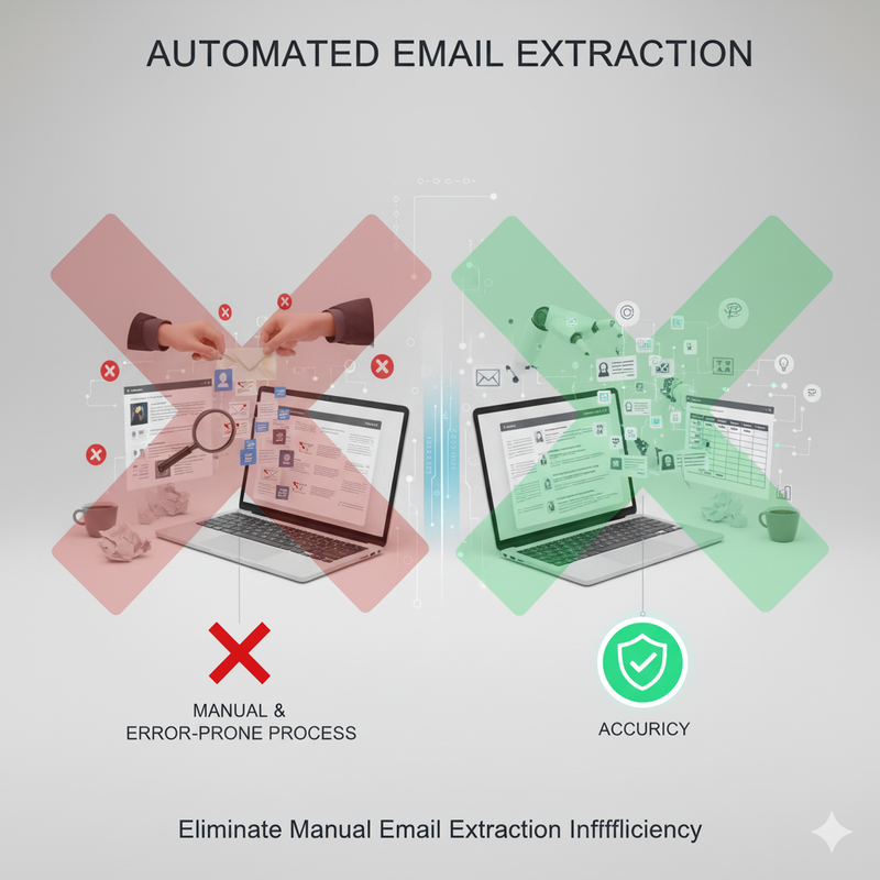 Extract emails from website HTMLs