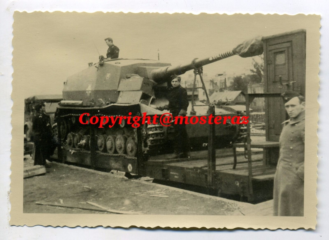Orig. Foto Panzerjäger Nashorn Sd.KfZ 164, Eisen