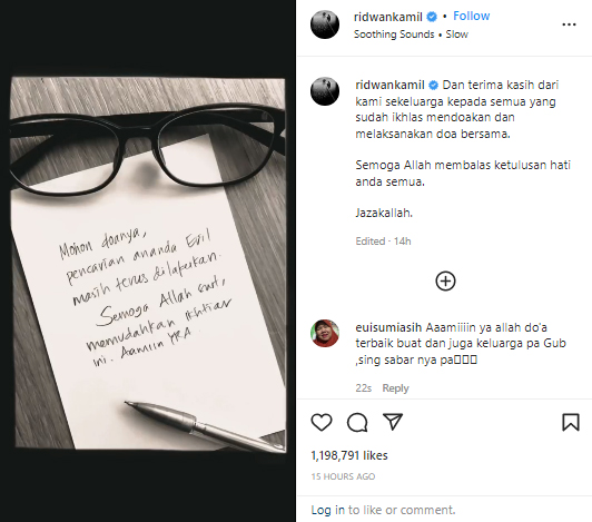 Ridwan Kamil unggah secarik kertas