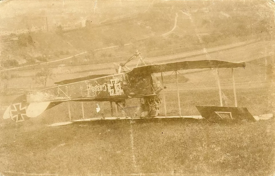 Port. Photo- RARE! Crashed German Luftstreitkrafte DFW C.V Reconnaissance Plane! (1)