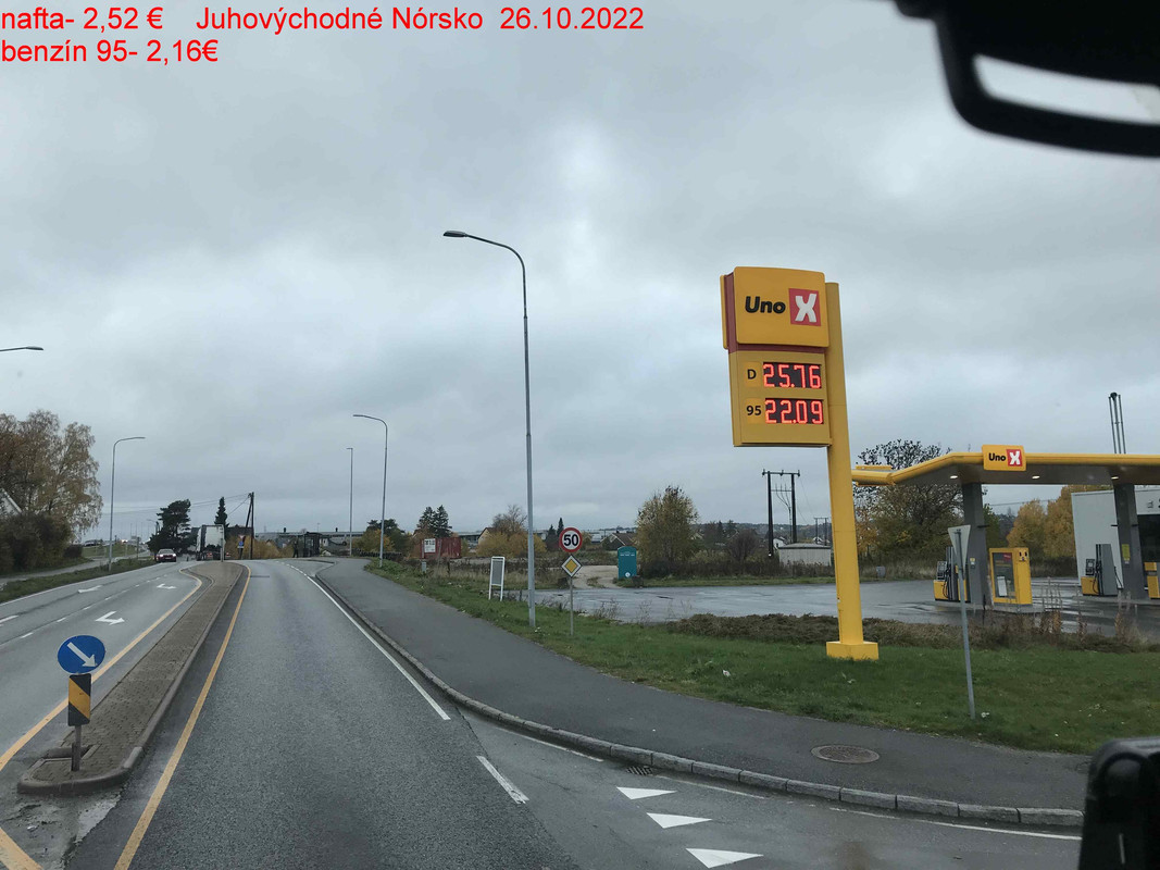 ceny palív 2 Nórsko 1