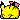 Pixel art of Pikachu laying down on its belly, presumably sleeping