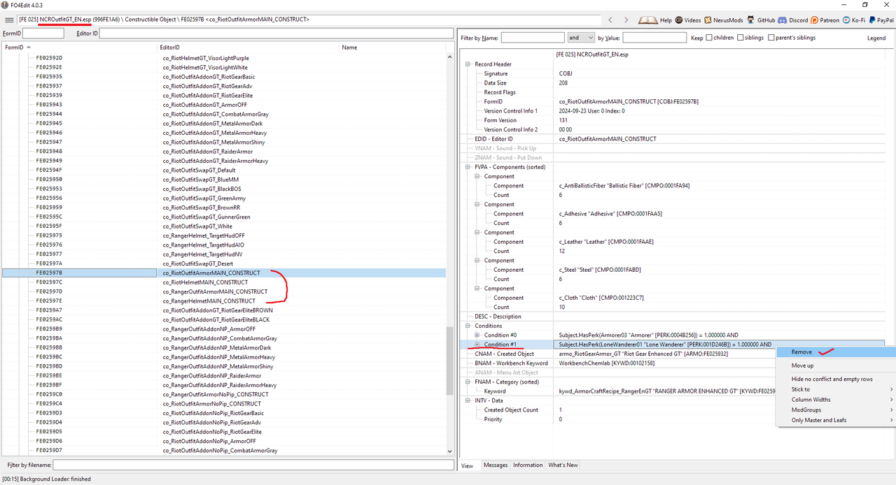 ConditionRemove