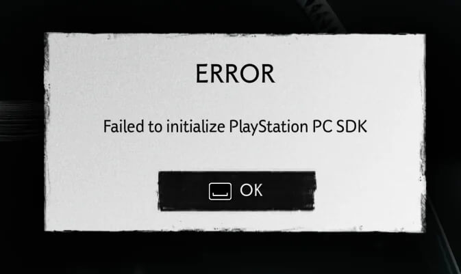 Failed To Initialize Playstation Pc Sdk