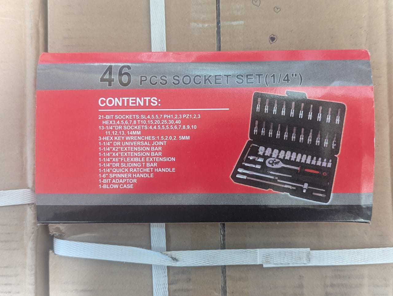 46 Pcs Tool Set - Ratchet and case