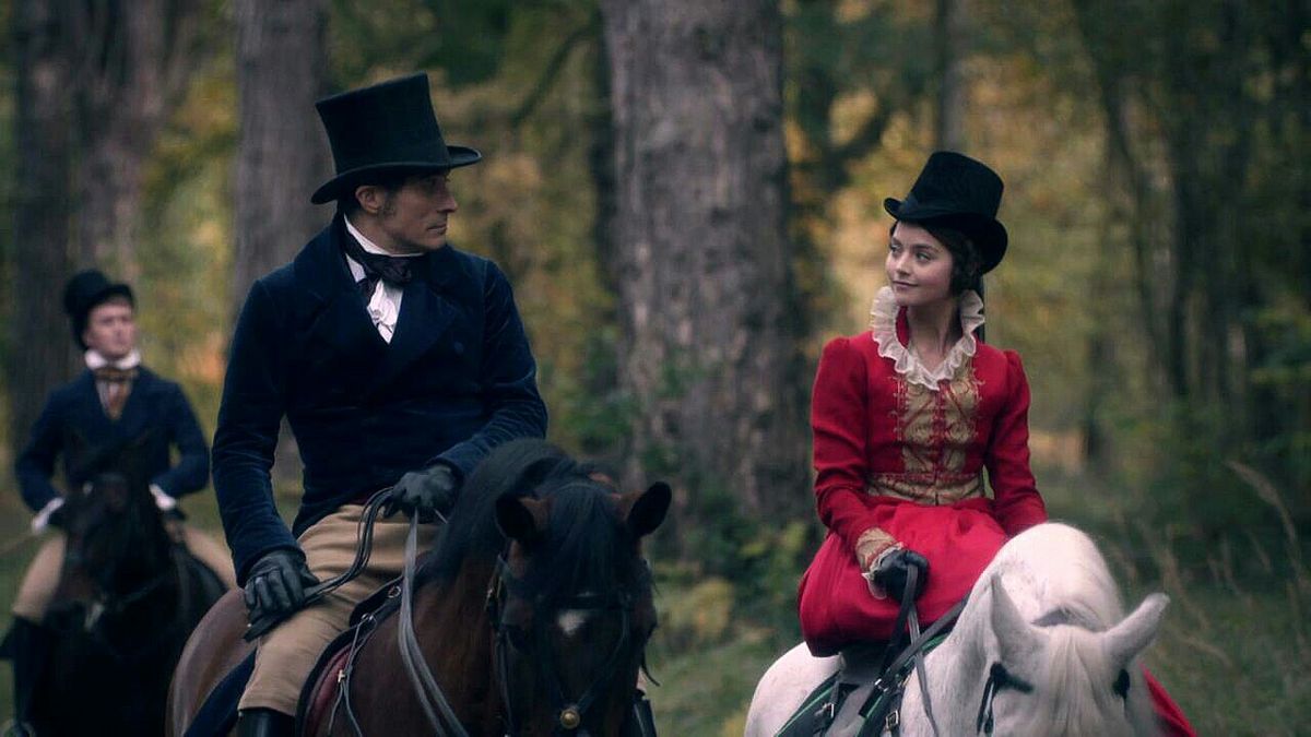 Améthyste et son oncle, Hugues-Charme Castelage, s'entretiennent à dos de cheval. Améthyste et son oncle, Hugues-Charme Castelage, s'entretiennent à dos de cheval.