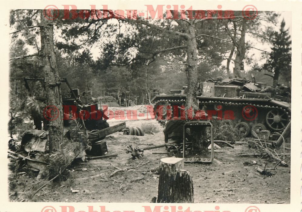 Russland Wald-Stellung Sturmgeschütz STUG III getarnt Front SFL 