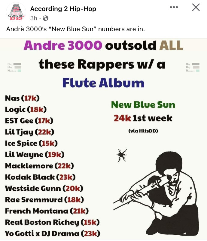 Andre Has Outsold Some Of Your Favorite Rappers With A Flute Album