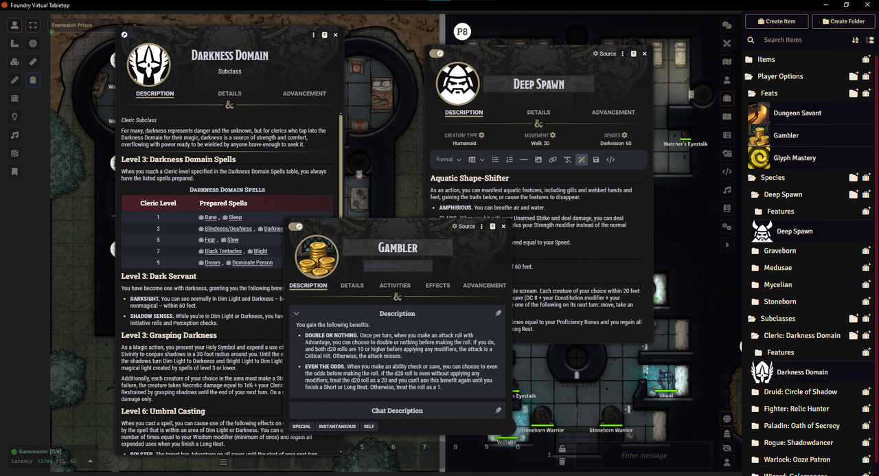 DELVE for 5E Player Options