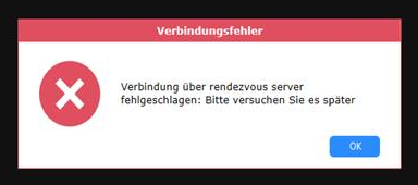 RustDesk: Verbindung zuRendevous-Server fehlgeschlagen 