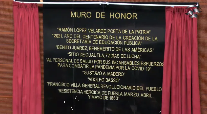 Senado inmortaliza a Francisco Villa con letras doradas en el centenario de su muerte