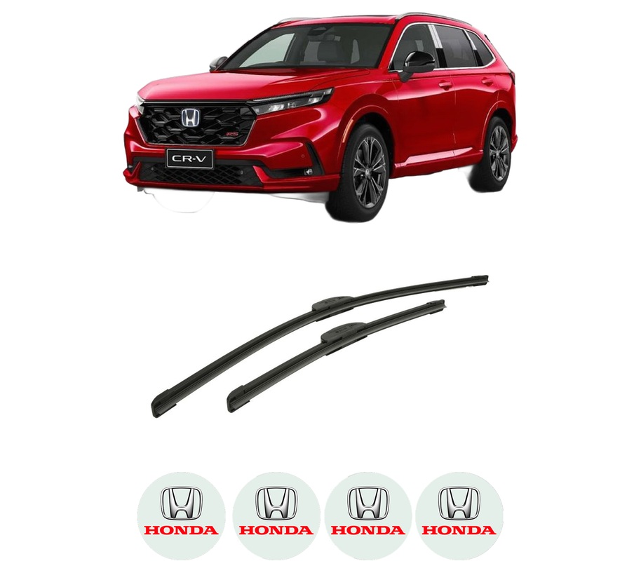Set stergatoare auto HONDA CR-V VI (RS_, RY_) din 2023, pentru parbriz auto, 2 bucati, Bosch Aerotwin Retrofit, din cauciuc siliconat rezistent, 4 Stickere Auto HONDA