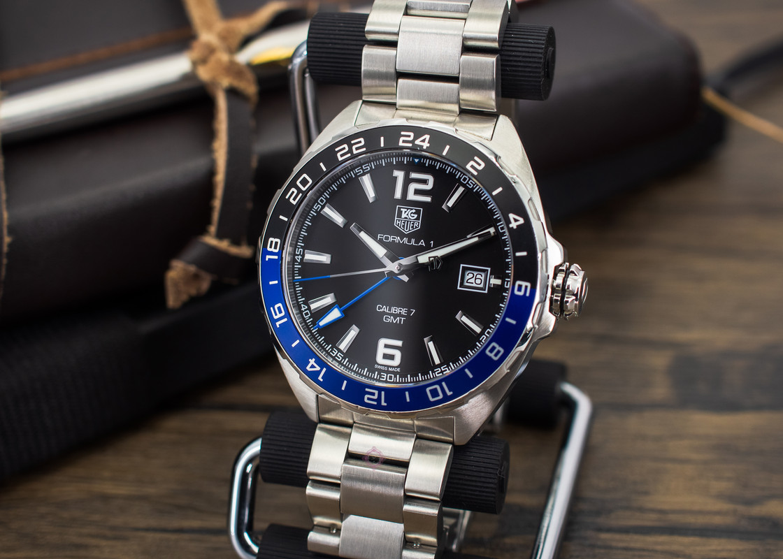 FS TAG Heuer Formula 1 GMT Batman 41mm Steel Watch BOX
