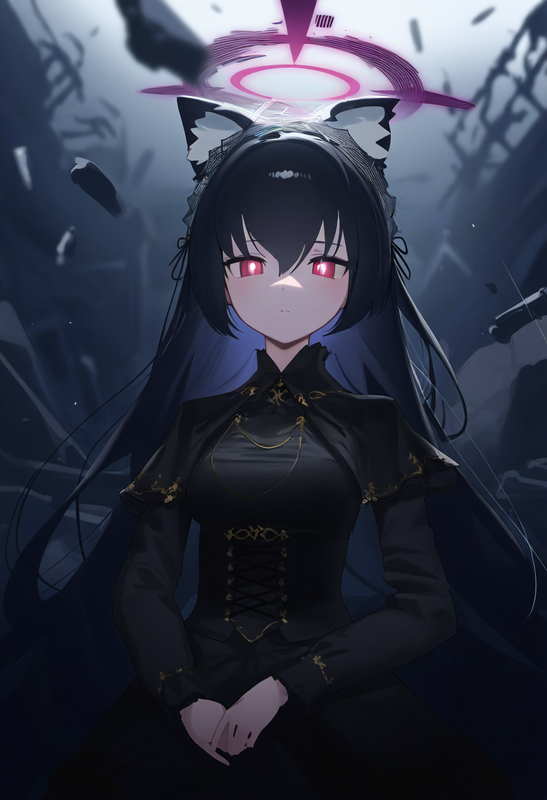 1girl, serika, [[[[shiroko terror]]]], [[blue archive]], mikozin, NDGD, ohlia, { s-1739806365