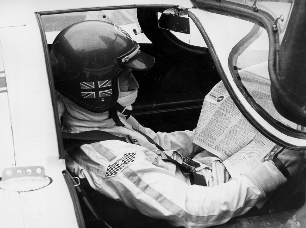 GPL 70 Vic Elford read paper in 917 Cockpit