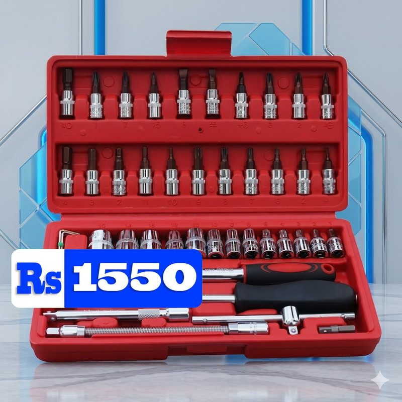 46 Pcs Tool Set - Complete Kit