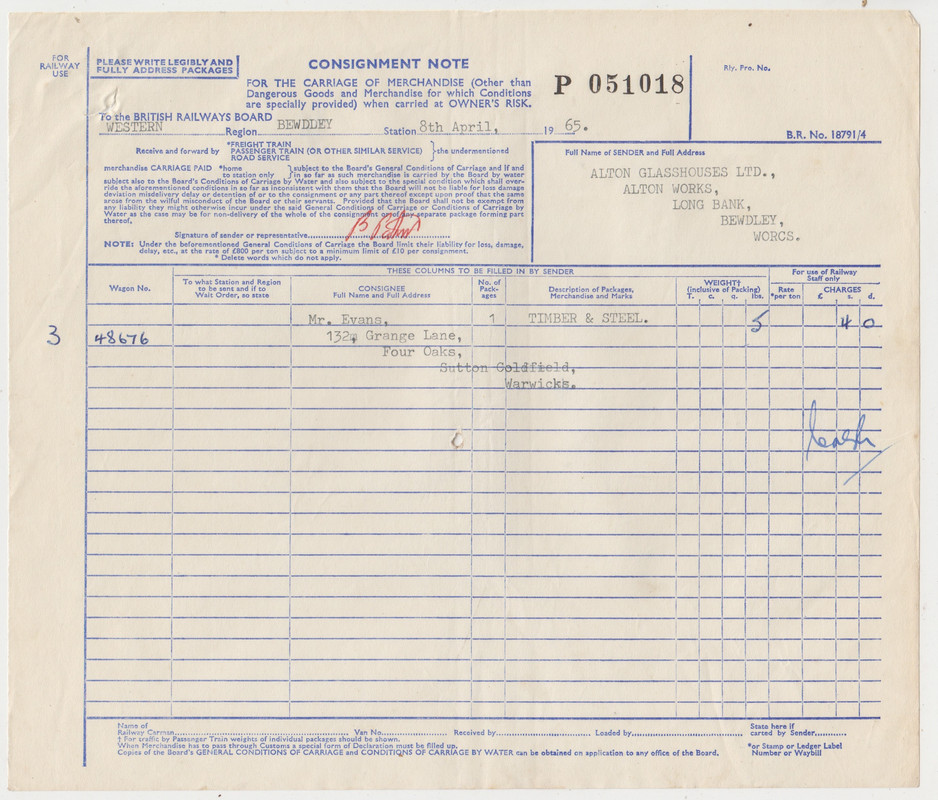 Bewdley Consignment Notes (9)