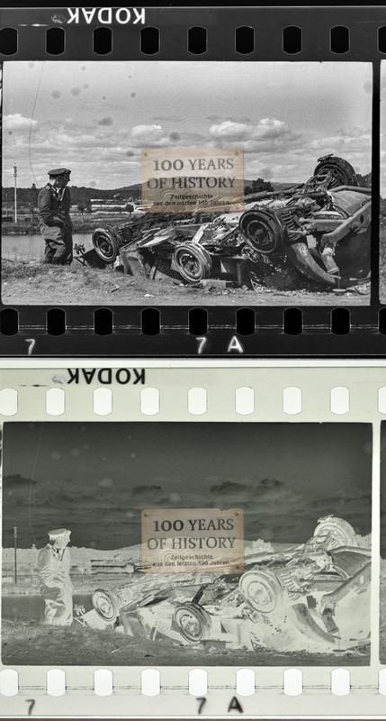 Zerstörtes Fahrzeug Frankreich Belgien Holland2