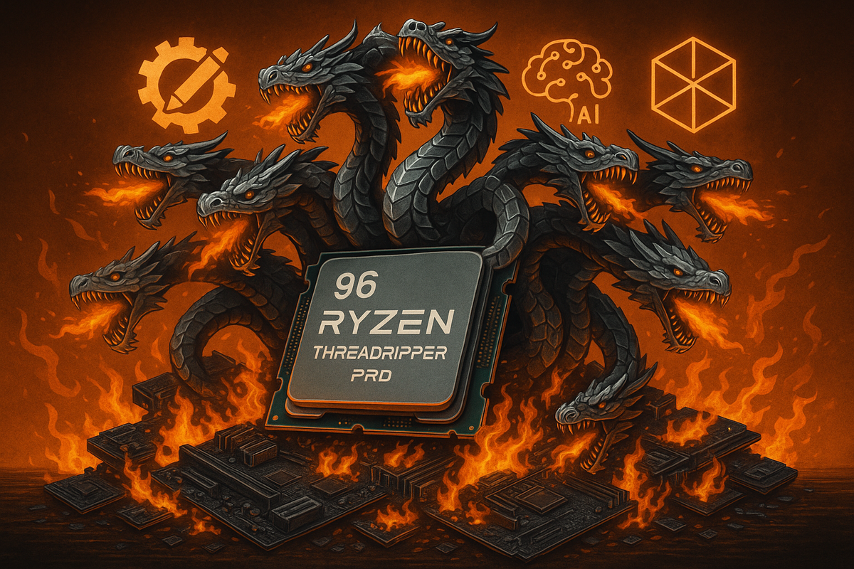 96 Núcleos de Fúria: O Ryzen Threadripper PRO 7995WX é o Monstro que Engole Workstations Inteiras (e Sua Carteira)