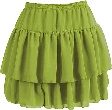 Women's Flared Short Skirts Basic Versatile Pleated Mini Skater Elastic Skirts - Picture 10 of 47