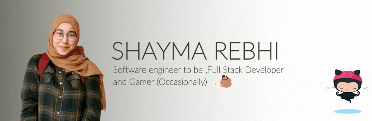 Daughter,Software engineer to be ,Full Stack Developer ,and Gamer (Occasionally) 🤣