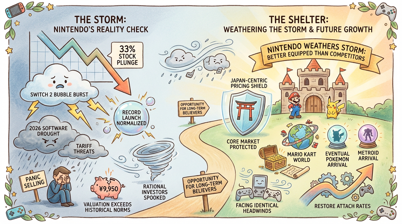 Stock market trading floor with red downward arrows dominating screens
