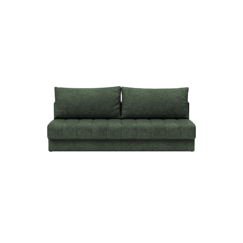 Akello Sofa Bed Innovation Living coloris vert kaki — tissu 281 Melange Forest Green