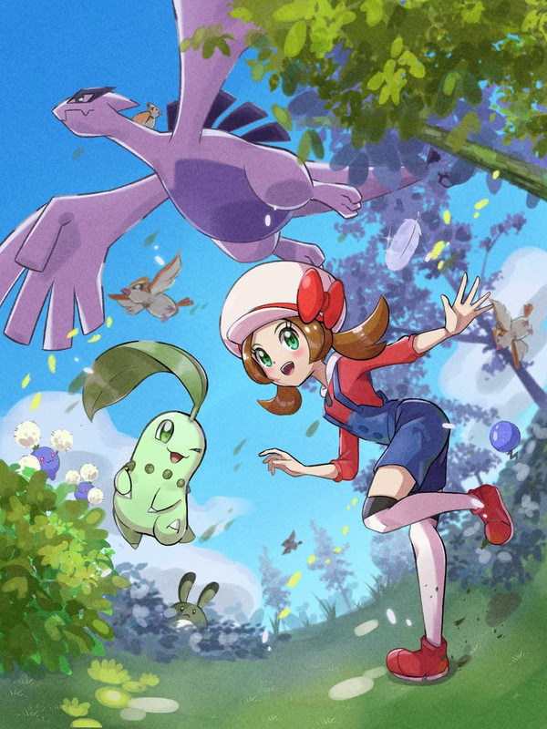 lyra-chikorita-lugia-marill-pidgey-and-2