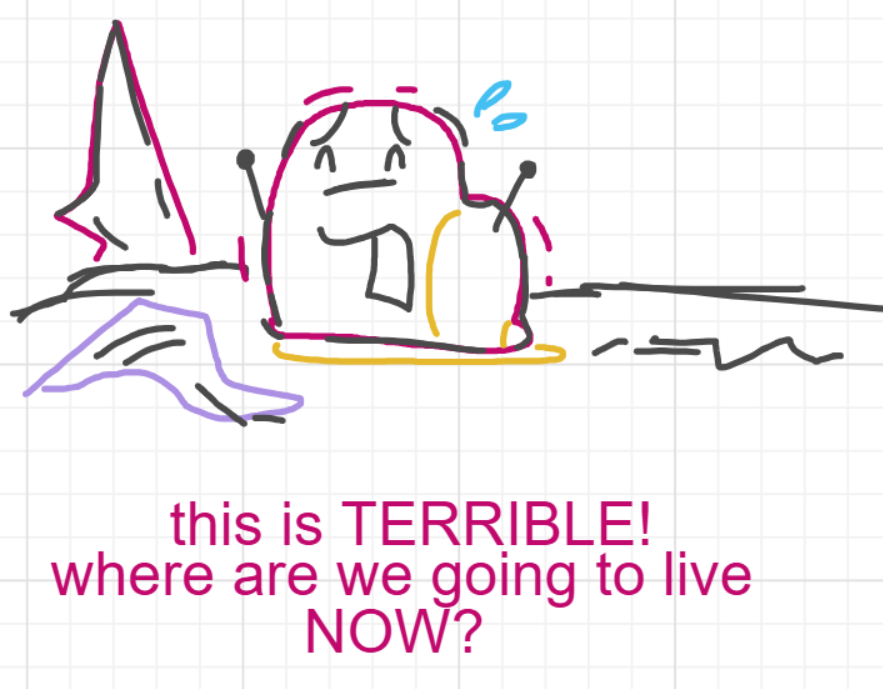 A panel from A Murder On The, episode six of the Board Boards object show by Furretwalk/WalkingFurret.