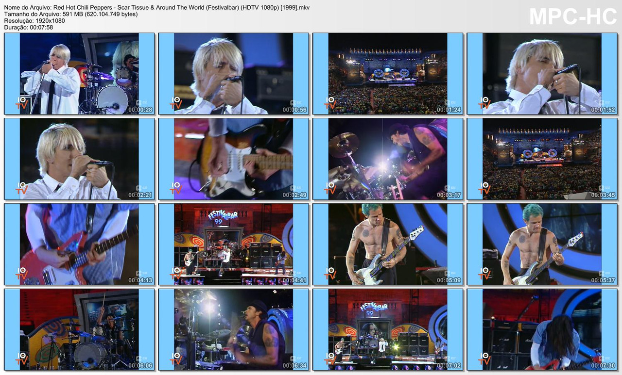 Red Hot Chili Peppers - Scar Tissue & Around The World (Festivalbar) (HDTV 1080p) [07.09.1999]