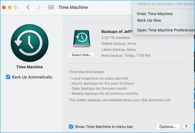 Don’t Have a Time Machine Backup